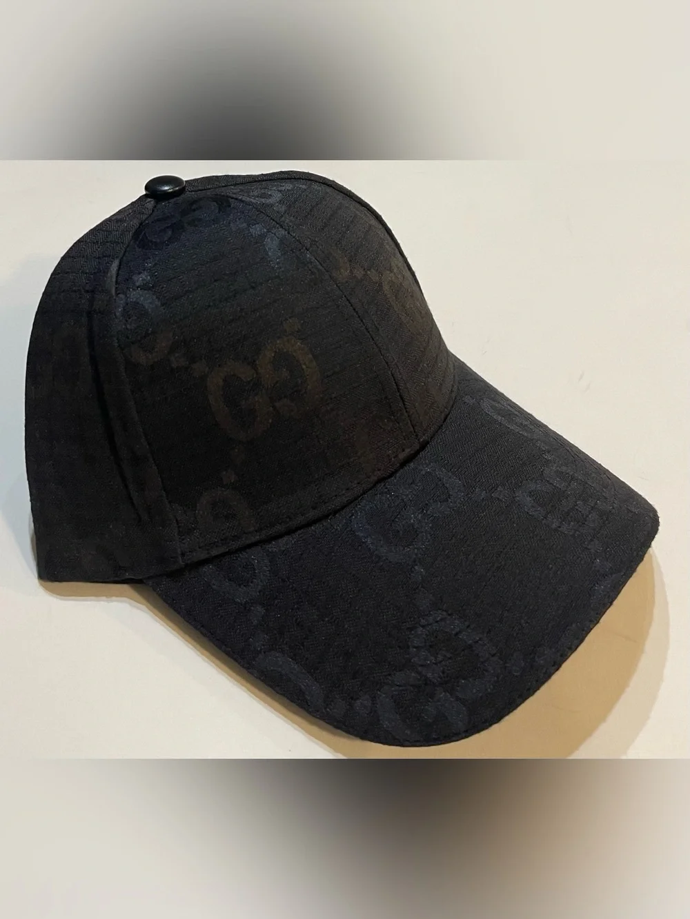 Black Gucci GG Hat